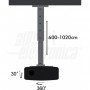 SUPPORTO PER VIDEOPROIETTORE DA SOFFITTO