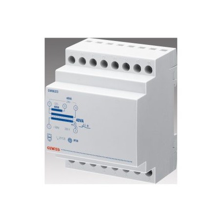 TRASFORMATORE DI SICUREZZA 40VA 230V 12+12 24V