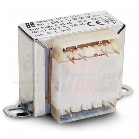 TRASFORMATORE 15V+15V 3VA