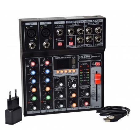 MIXER 5 VIE USB BLUETOOTH MP3 DSP