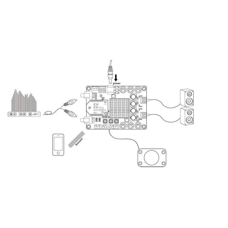 Lepy LP-A7USB Amplificatori Di Potenza Multifunzio... – Grandado - Foto 3