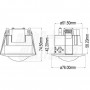 SENSORE PIR 220V DA INCASSO