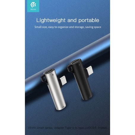 ADATTATORE USB C - PRESA CUFFIA + RICARICA