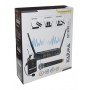DOPPIO RADIOMICROFONO PALMARE + LAVALIER UHF