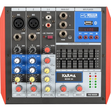 MIXER MICROFONICO 4 CANALI