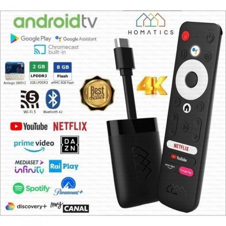 DONGLE ANDROID TV 4K