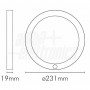 PLAFONIERA LED CIRCOLARE 17W CON SENSORE DI MOVIMENTO