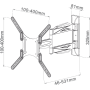 SUPPORTO TV CON SNODI 26"-42"