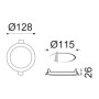 FARETTO LED INCASSO 6W ULTRA SLIM - FORO 115MM - LUCE 3000K-4200K-6500K