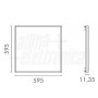 PANNELLO LED 40W 60X60 BIANCO NATURALE UGR