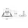 SENSORE PIR 220V DA INCASSO