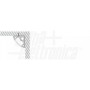 PROFILO 2MT ALLUMINIO VERNICIATO BIANCO AD ANGOLO PER 25 W/MT