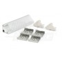 PROFILO 2MT ALLUMINIO VERNICIATO BIANCO AD ANGOLO PER 25 W/MT