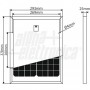 Pannello fotovoltaico Monocristallino - 10W - 21,2V