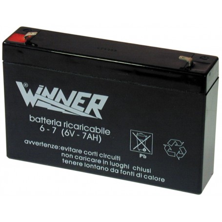 BATTERIA AL PIOMBO 6V 7A