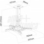 SUPPORTO PER VIDEOPROIETTORE DA SOFFITTO