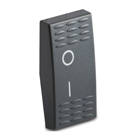 COPRITASTO INTERRUTTORE BIPOLARE GRIGIO