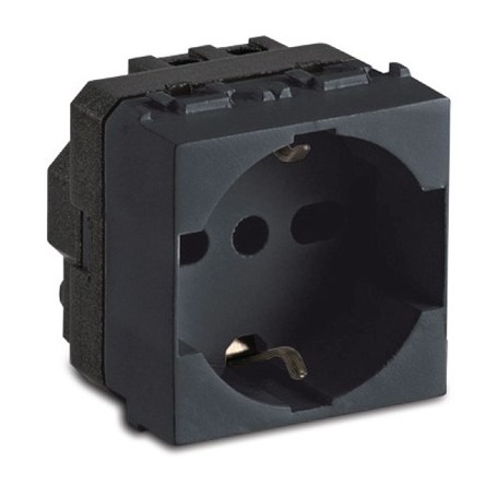 PRESA SHUKO ORIZZONTALE 10/16A GRIGIO