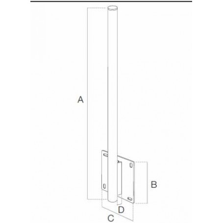 SUPPORTO PARABOLA MURO ACS4510