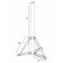 TREPPIEDE SMONTABILE PER PARABOLA AC7608G