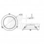FARETTO DA INCASSO 30W TRI-WHITE