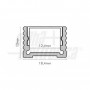 PROFILO 2MT ALLUMINIO COPERTURA OPACA X 19W/MT