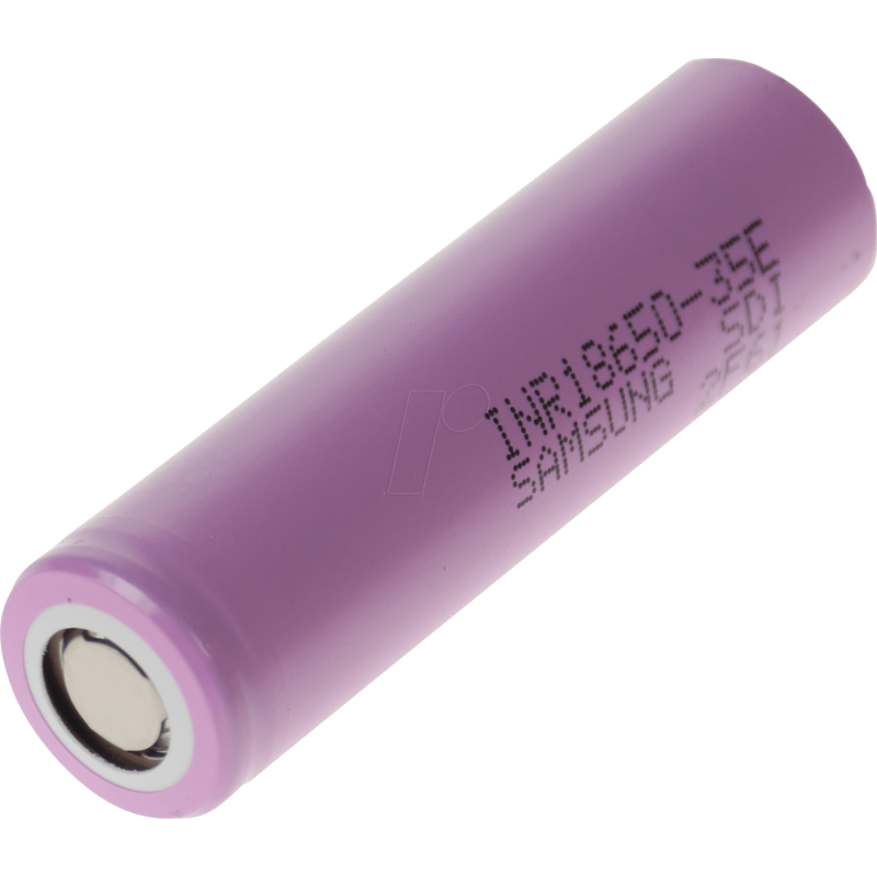 Batteria ricaricabile Samsung, formato 18650, 3.7V, 2.6Ah, Ioni di litio