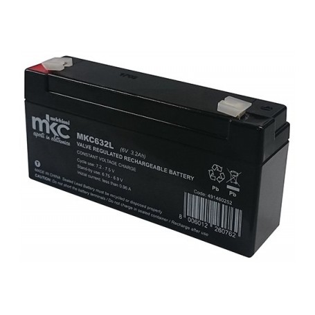 BATTERIA AL PIOMBO 6V 3.2A