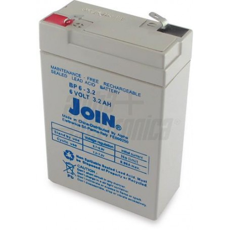 BATTERIA AL PIOMBO 6V 3.2A