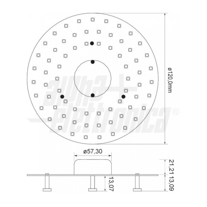 Circolina LED SMD 36W DRIWEI Luce Naturale 4000K | Sostituzione Plafoniera Corona