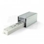 PROFILI 2MT ALLUMINIO CON VANO PORTALIMENTATORE E COPERTURA OPACA X 32W/MT