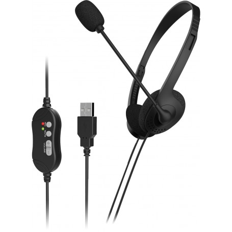 CUFFIA CON MICROFONO USB