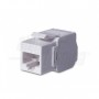 Presa Keystone 8P8C RJ45 non schermata - Cat.6a - UTP - Crimpaggio senza utensile - Bianca