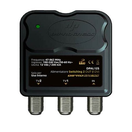 ALIMENTATORE 200mA 2 USCITE