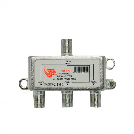 DIVISORE 3 VIE GT-SAT conn.F in linea